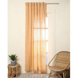 indie picks Hand Dyed Handblock Print Cotton Window Curtain-picture-25