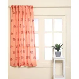 indie picks Hand-Dyed Handblock Print Cotton Window Curtain-picture-53