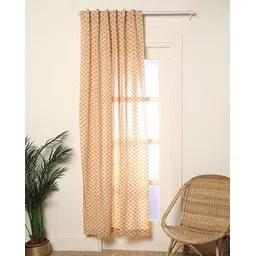 indie picks Hand Dyed Handblock Print Cotton Window Curtain-picture-27