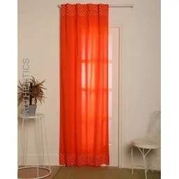 indie picks Handblock Print Cotton Back Loop Door Curtain-picture-18
