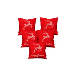 Indigifts Merry Christmas Decorations Cushion Cover Without Filler (18x18 inches)-picture-20
