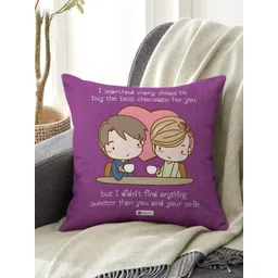Indigifts Purple Square Polyester Printed Girlfriend And Boyfriend Cushions-picture-21