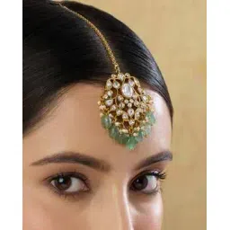 indinoor Women Ethnic Stone Mang Tikka-picture-12