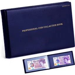 indirocks 40 Pockets Currency Collecting Album - 20 Sheets Clear Dollar/Note Bill Holders Coin Bank-picture-23