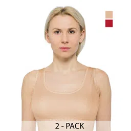 INDIROCKS Pack Of 2 Solid Full Coverage Workout Bra With All Day Comfort-picture-29