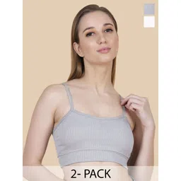 INDIROCKS Women Pack of 2 Bralette Full Coverage Seamless Gym Bra-picture-34