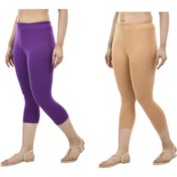 indistar Solid Women Three Fourths-picture-32