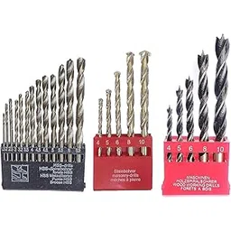 Inditrust 5pc masonry 5pc wood and 13pc HSS drill bit (Pack of 3) set for drilling-image-32
