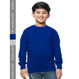 IndiWeaves Boys Pack Of 2 Fleece Pullover Sweatshirt-picture-38