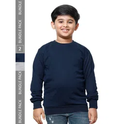 IndiWeaves Boys Pack Of 2 Fleece Pullover Sweatshirt-picture-24