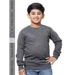 IndiWeaves Boys Pack Of 2 Long Sleeves Fleece Sweatshirt-picture-12
