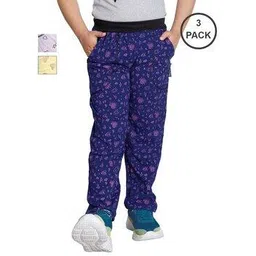 indiweaves Boys Pack of 3 Printed Fitted Track Pants-picture-44