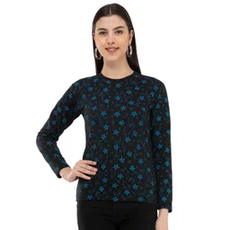 IndiWeaves Floral Printed Round Neck T-shirt-picture-18