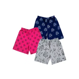 IndiWeaves Girls Pack Of 3 Conversational Printed High-Rise Shorts-picture-13