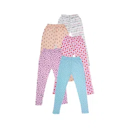 IndiWeaves Girls Pack of 5 Printed Ankle-Length Leggings-picture-39