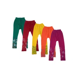 IndiWeaves Girls Pack Of 5 Printed Leggings-picture-23