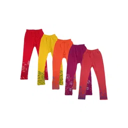 IndiWeaves Girls Pack Of 5 Printed Leggings-picture-32