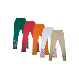 IndiWeaves Girls Pack Of 5 Printed Leggings-picture-33