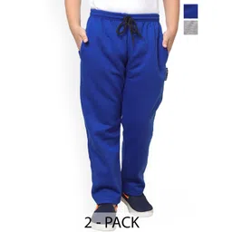 IndiWeaves Pack Of 2 Boys Mid-Rise Fleece Track Pants-picture-29