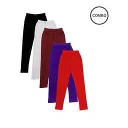 indiweaves Pack of 5 Full-Length Leggings-picture-20