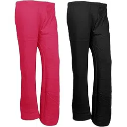 indiweaves Womens Warm Woolen Full Length Palazo Pants for Winters_Free Size_Magenta/Black-picture-23