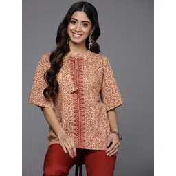 Indo Era Ethnic Motifs Print Top-picture-35