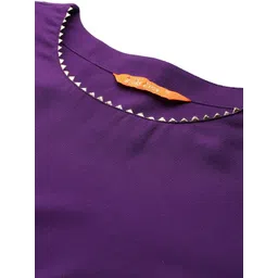 Indo Era Floral Zari Embroidered Kurta with Trousers image 5