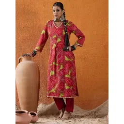 Indo Era Multi Cotton Regular Fit Printed Kurta-picture-21