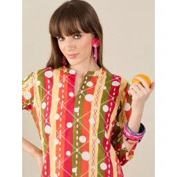 Indo Era Printed Pure Cotton Tunic With Palazzo-picture-37