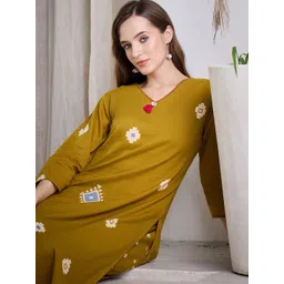 Indo Era Printed Pure Cotton V-Neck Top With Trousers Co-Ords-picture-21