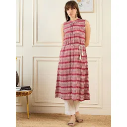 Indo Era Women Geometric Printed Kurta-picture-18