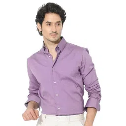 indo Men Regular Fit Shirt with Spread Collar image 1