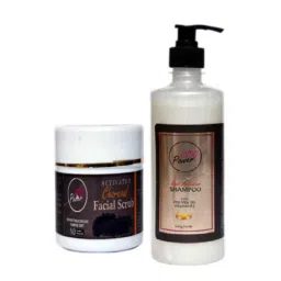 Indopower DD260 500g Root Activator Shampoo with 100g Activated Charcoal Facial Scrub Combo Pack-picture-33