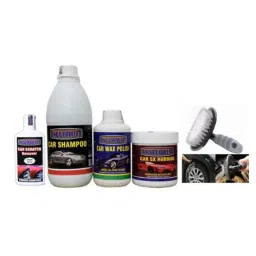 Indopower Ff1049 Car Shampoo, Car 5X Rubbing Polish, Car Wax Polish, Scratch Remover , All Tyre Cleaning Brush Kit, AHh1053-picture-22