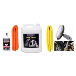 Indopower Ff1056 Tyre Shiner , 2 Pcs Car Cloth, Scratch Remover , All Tyre Cleaning Brush Kit, AHh1060-picture-48