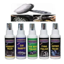 Indopower Ff1187 Dashboard Polish, Tyre Polish, Leather Polish, Car Shampoo, Cae Wax Polish, All Tyre Cleaning Brush Kit, AHh1192-picture-21