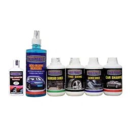 Indopower Ff715 Car Glass Cleaner, Dashboard Shiner, Tyre Shiner, Leather Shiner, Car Shampoo, Scratch Remover Kit, AHh717-picture-27