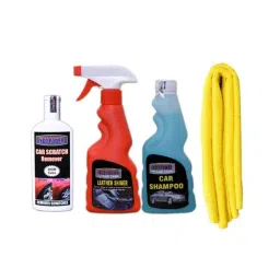 Indopower Ff736 250ml Leather Shiner Spray, 250ml Car Shampoo, Yellow Microfiber Cloth &a; 100g Scratch Remover Kit, AHh738-picture-28