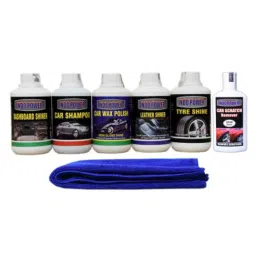 Indopower Ff823 Car Wax Polish, Dashboard Shiner, Tyre Shiner, Leather Shiner, Car Shampoo, Scratch Remover, Car Cloth Kit, AHh825-picture-16