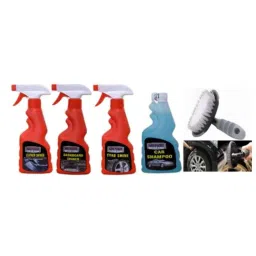 Indopower Ff886 Dashboard Shiner Spray, Car Wash Shampoo, Tyre Shiner Spray, Leather Shiner Spray, All Tyre Cleaning Brush Kit, AHh888-picture-26