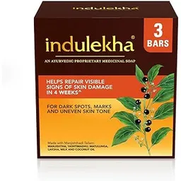 Indulekha Ayurvedic Proprietary Medicine Soap Pack of 3; 100 gm each bar, 300 gms packs-picture-22