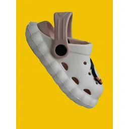 INDUS CLOUD Off White Rubber Flip Flops image 5