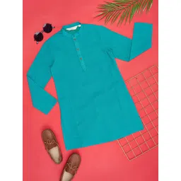 indus route by Pantaloons Boys Mandarin Collar Long Sleeves Cotton Kurta-picture-30