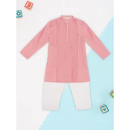 Indus Route by Pantaloons Boys Pink Kurta Set-picture-33