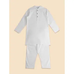 indus route by Pantaloons Boys Pure Cotton Kurta With Pyjamas-picture-11