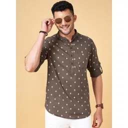 indus route by Pantaloons Geometric Embroidered Kurta-picture-16