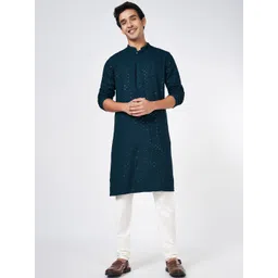 indus route by Pantaloons Men Geometric Printed Kurta-picture-11