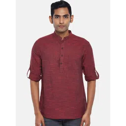 indus route by Pantaloons Men Maroon Kurta-picture-40