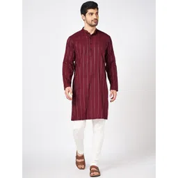 indus route by Pantaloons Men Sequinned Kurta-picture-21