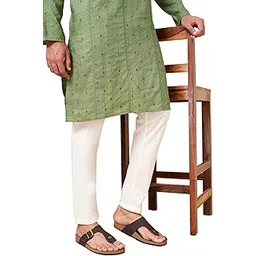indus route by pantaloons Men Straight Fit Mid Rise Pyjama-picture-12